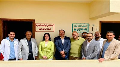 نائبة التنسيقية تشارك في افتتاح وحدة أبحاث أمراض الدم بالواحات البحرية