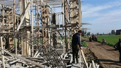 وقف 5 حالات بناء مخالف بمدينة المحلة في الغربية