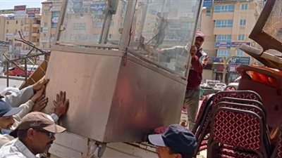 حملة رفع اشغالات الحي 16 وحديقة الكفراوي بمدينة العاشر من رمضان