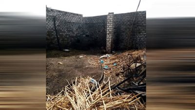 حريق في 4 أحواش بسبب إشعال النيران في مخلفات المحاصيل الزراعية بطما