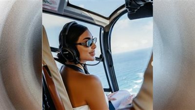 على خطى محمد رمضان.. ياسمين صبري داخل كابينة طائرة خاصة