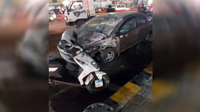 مصرع وإصابة 4 في حادث تصادم بالاسماعيليه