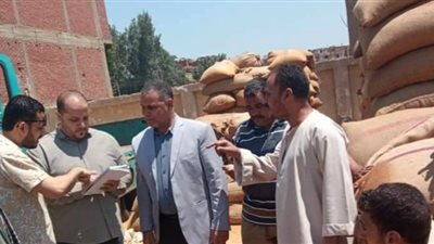 بمركز بني سويف إزالة المتغيرات المكانية المخالفة ومتابعة مواقع وشون استلام الأقماح