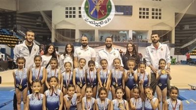 ناشئات الجمباز الفنى بصيد الدقى يحصدن 21 ميدالية ذهبية ببطولة الجمهورية