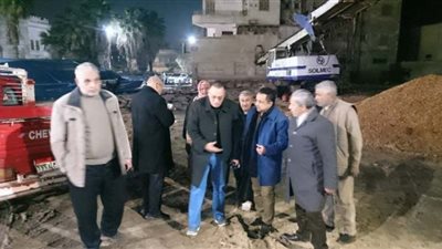 جولة مسائية مفاجئة لمحافظ الشرقية بمراكز الشمال لتفقد عدد من المشروعات الجارية