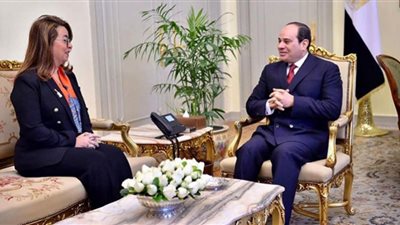 الرئيس السيسي يستقبل غادة والي ويؤكد دعم مصر لدور الأمم المتحدة في مواجهة التحديات