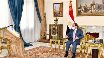 الرئيس السيسي يستقبل سفير دولة الكويت بمناسبة انتهاء فترة عمله بالقاهرة