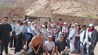 رحلة علمية لمحمية سانت كاترين ومحمية نبق من طلاب علوم قناة السويس