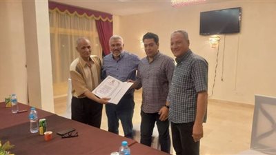 جنوب سيناء تكرم فريق كرة القدم للاتحاد الرياضي للعاملين بالحكومة