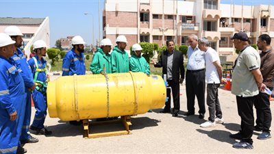 جولة تفقدية لرئيس مياه دمياط استعداداً لمسابقة السلامة والصحة المهنية