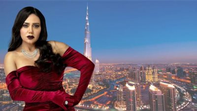 رانيا يوسف تخطف الأنظار بجوار تماثيل المشاهير في متحف 