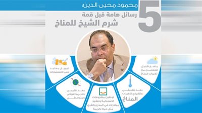 محمود محيي الدين: قمة شرم الشيخ لن تكون للكلمات الرنانة ولكنها قمة لتنفيذ المشروعات