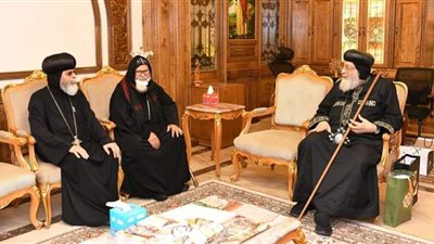 البابا تواضروس يلتقي عددا من الأساقفة بمناسبة عيد الميلاد في وادي النطرون