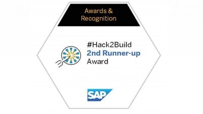 LABS تفوز بجائزة SAP للذكاء الاصطناعي في هاكثون Hack2Build