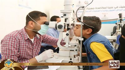 الكشف على 1691 مواطن بالبحيرة في قافلة جامعة طنطا الطبية