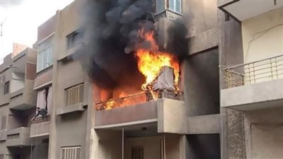 مصرع 4 أطفال أشقاء في حريق داخل شقتهم بفيصل