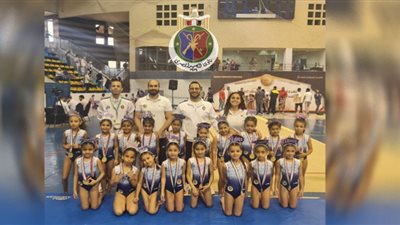 لاعبات الصيد تحرزن 19 ميدالية ذهبية ببطولة الجمهورية للجمباز الفنى