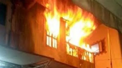 معاينة حريق أودى بحياة 4 أطفال بينهم رضيع في شقة فيصل