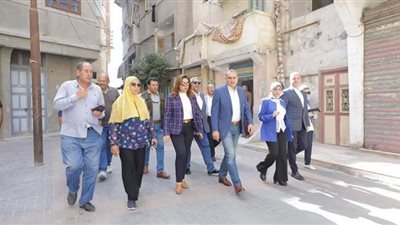 محافظ دمياط ورئيس صندوق التنمية الحضرية يتفقدان الأعمال الجارية بالشيخ أصيل الأحمدي