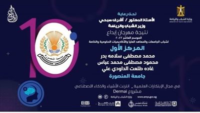 جامعة المنصورة تحصد 15 جائزة فى ختام مهرجان إبداع في نسخته العاشرة
