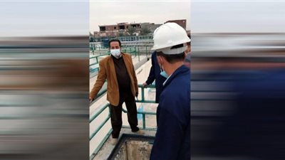 جولة تفقدية لمتابعة سير الاعمال بمحطة معالجة صرف صحى اولاد خلف