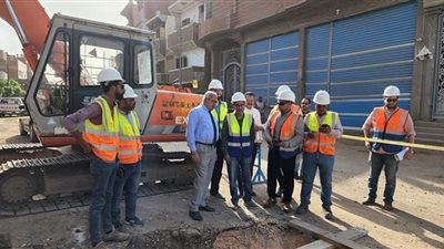 رئيس مياه المنوفية يتفقد أعمال الصرف الصحى ضمن مشروع الصرف الصحي Srssp