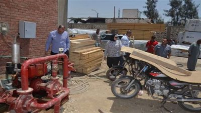 تحرير محاضر لمنشآت طبية وصناعية في حملة ببني سويف