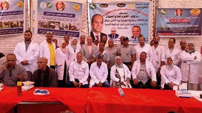 صور| بيطري الشرقية ينظم قافلة مجانية بقرية إنشاص الرمل في بلبيس