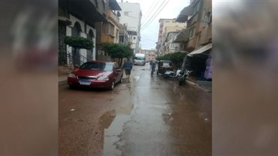 عواصف ترابية وأمطار غزيرة تضرب محافظة دمياط