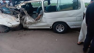 مصرع شخص وإصابة 10 في حادث تصادم سيارتى ميكروباص بطريق القاهرة- أسيوط الغربي