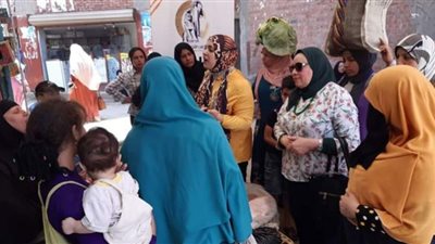 تنفيذ حملتين طرق الأبواب ومساعدات ل88 ألف سيدة ببني سويف