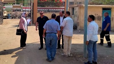 رئيس مدينة أبشواي بالفيوم يتفقد المشروعات الجاري تنفيذها