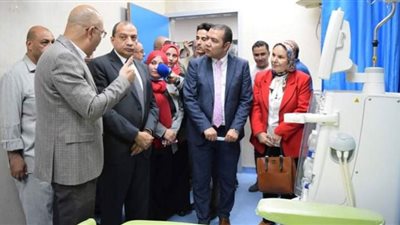 رئيس جامعة بني سويف يفتتح تطوير وحدة الغسيل الكلوي