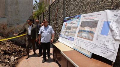 محافظ الدقهلية يتفقد مبنى نزل الشباب باستاد المنصورة الرياضي