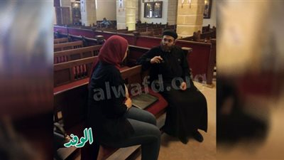 الوفد داخل كنيسة العذراء بالمعادي.. سر مباركة العائلة المقدسة لنهر النيل (بالفيديو والصور)