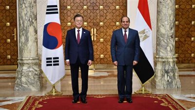 السيسي يبحث مع الرئيس الكوري سُبل التعاون في تنفيذ 