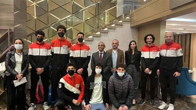 استقبال رسمي لمنتخب مصر لسلاح السيف من سفارة مصر بالبحرين