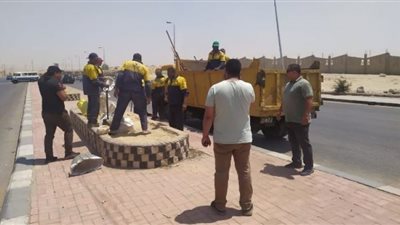 رئيس حي 15 مايو يتفقد نظافة المدارس