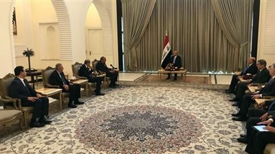 رئيس جمهورية العراق يستقبل شكري والصفدي