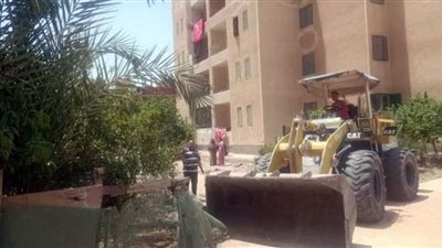 إزالة استحوزات زراعية وعشش للطيور بالعاشر من رمضان