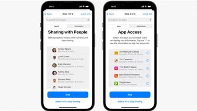 Apple توسع ميزات السلامة الشخصية بفحص الأمان