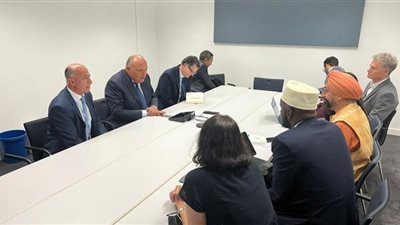 وزير الخارجية يلتقي مع شبكة العمل المناخي فى ألمانيا