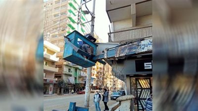 الشرقية: حملات مكثفة لرفع وإزالة الإعلانات واللوحات غير المرخصة