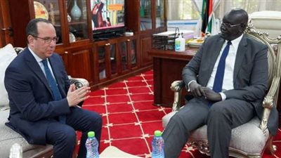 السفير المصري في جوبا يلتقي وزير خارجية جنوب السودان