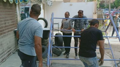 رفع ١٨٠٠ حالة تعدي وتحرير ٢٦ محضر لمحلات مخالفة