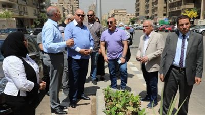 محافظ القاهرة يتفقد أعمال التطوير الجارية بشوارع حي شرق مدينة نصر