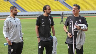 إيهاب جلال يتفقد ملعب بينجو الدولي الذي يستضيف مباراة منتخب مصر واثيوبيا