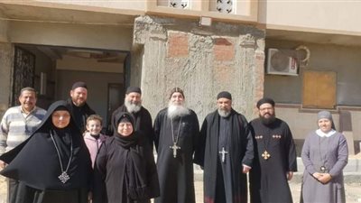 الأنبا غبريال تفقد خدمات دير الشهيد مارجرجس في بني سويف
