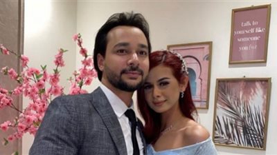 هكذا احتفلت منة عرفة بعيد ميلاد زوجها محمود المهدي (صور)