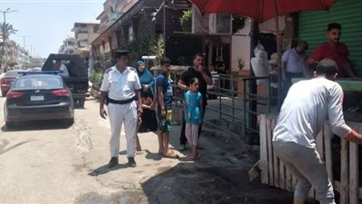 حملة مكبرة لرفع الإشغالات والمخلفات برأس البر